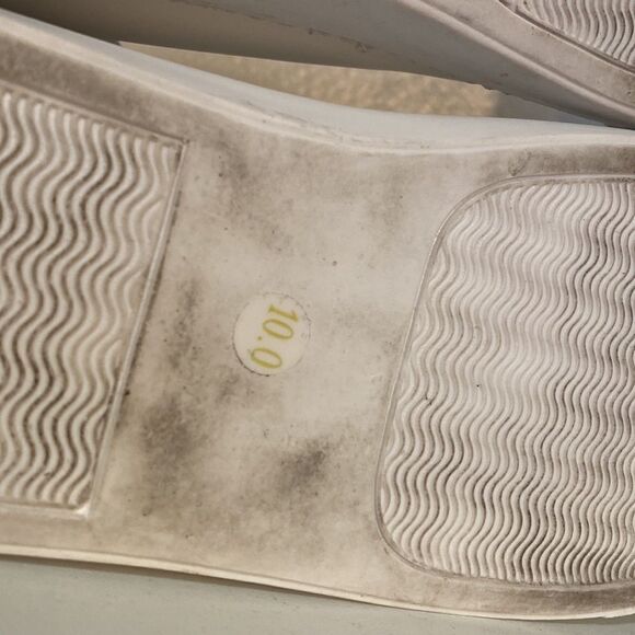 Steve Madden Bianka Sneakers Womens 10M White Studded Streetwear Minimalist - Picture 13 of 14